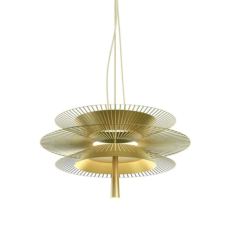 SANDYHA New Trend LED Chandelier Luxury Metal Cord Pendant Lighting for Parlor Living Dining Room Home Decor Home Hanging Lamp