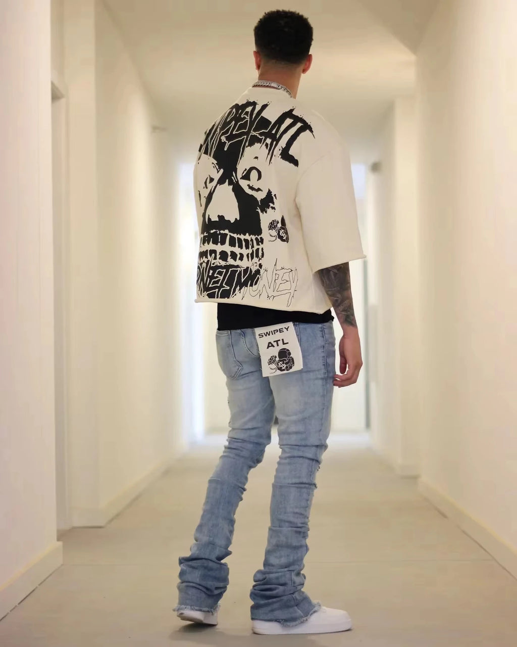 25 Summer Y2K Retro Gothic Skull Graphic Print T-Shirt Men's