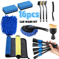 16/20pcs Car Cleaning Tool Set Air Conditioning Vents Seat