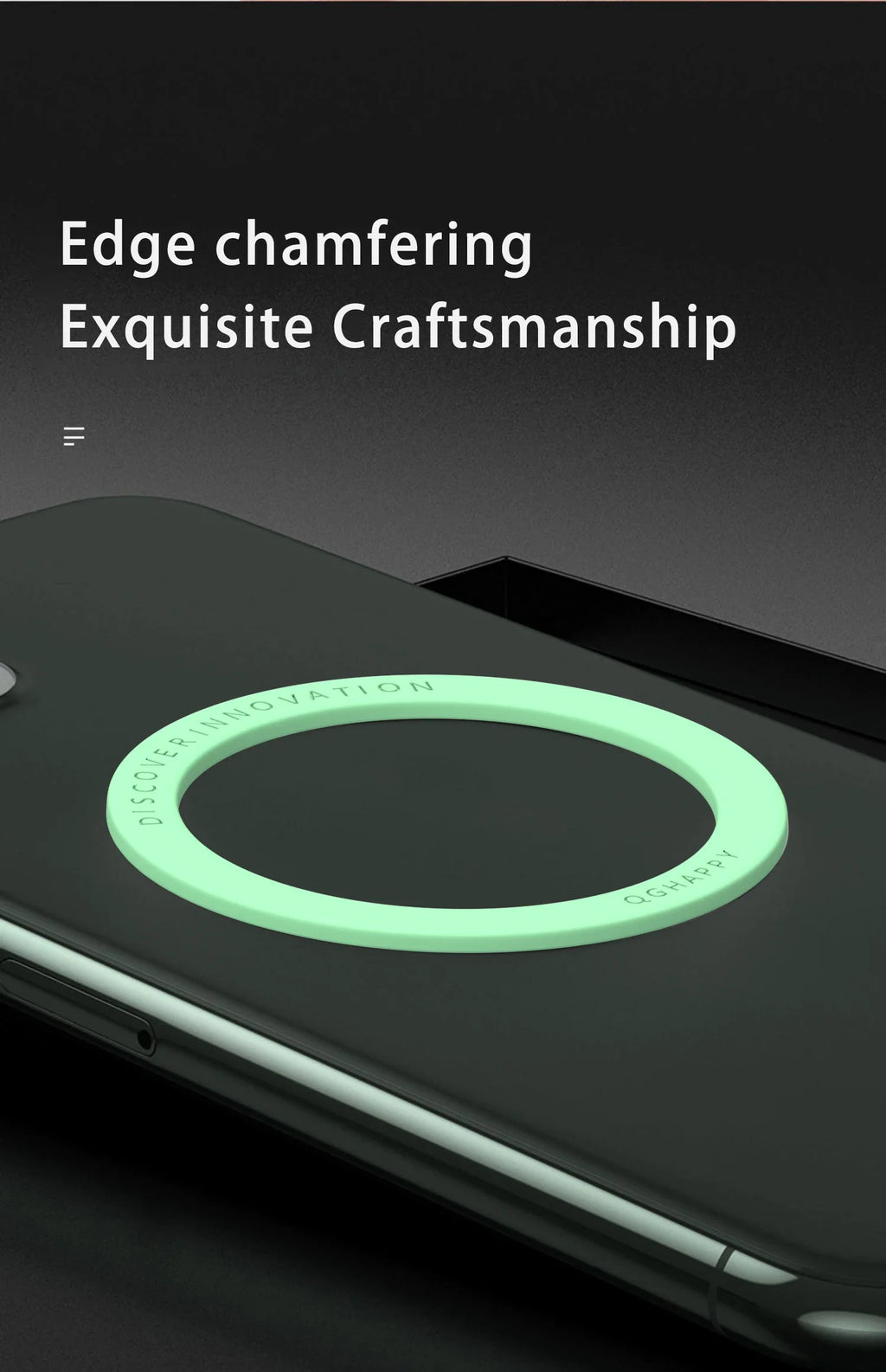 Universal Magnetic Ring for Magsafe Wireless Charger Iron Sheet Sticker Magnet Phone Holder for IPhone 14 15 Xiaomi