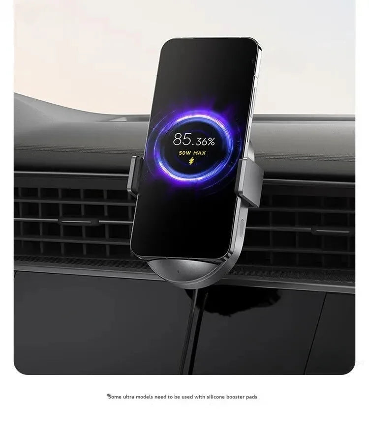 Xiaomi 50W Car Wireless Charger Set Dual Interface Fast Quick Charging Support Power-Off and Inductive Expansion Portable Holder