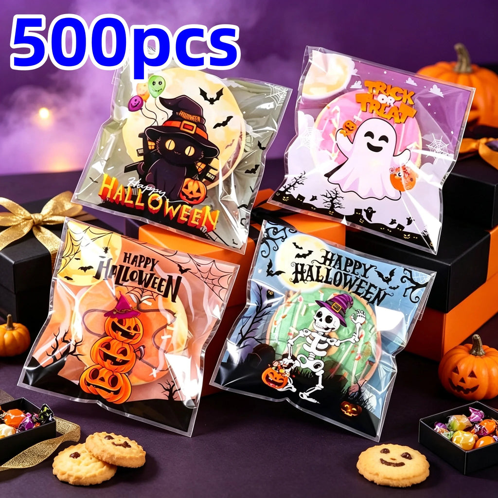Self-Sealing Spooky Halloween Candy Bags
