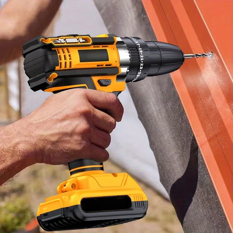 21V Cordless Drill Driver Kit, 2 Speed