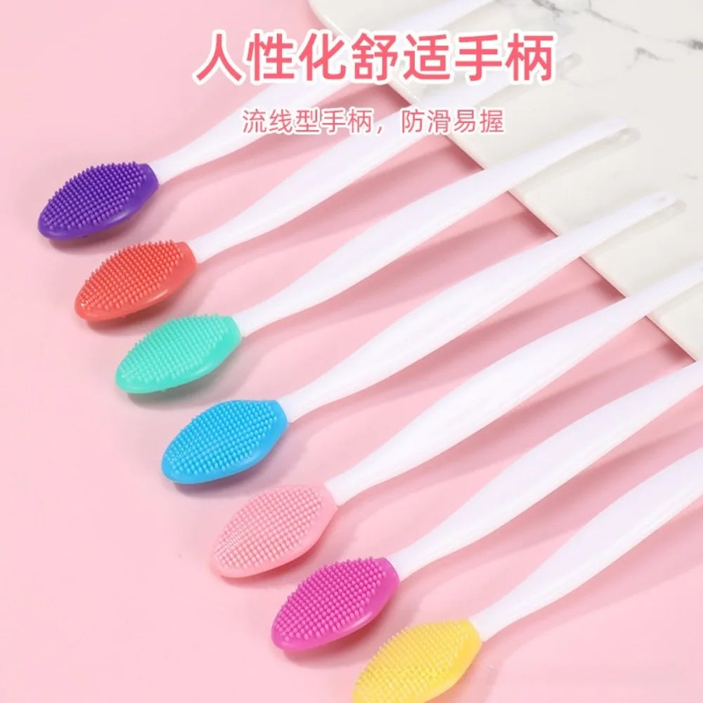 1/5PCS Beauty Skin Care Silicone Face Brush Exfoliating Facial Cleansing Scrub Nose Brush Blackhead Remove Double-Sided Brushes