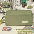 Kawaii Pencil Case DIY Set Cute Korean Stationery Supplies Pen Pouch School Desk Organizer Large Capacity Waterproof