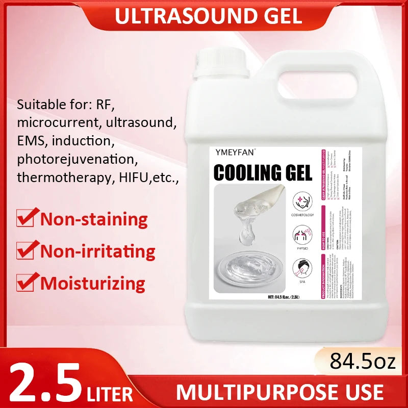 2.5L Gel Conductor Radiofrecuencia y Cavitacion Clear Contact Gel for Ultrasound Beauty Face and Body Skin Care