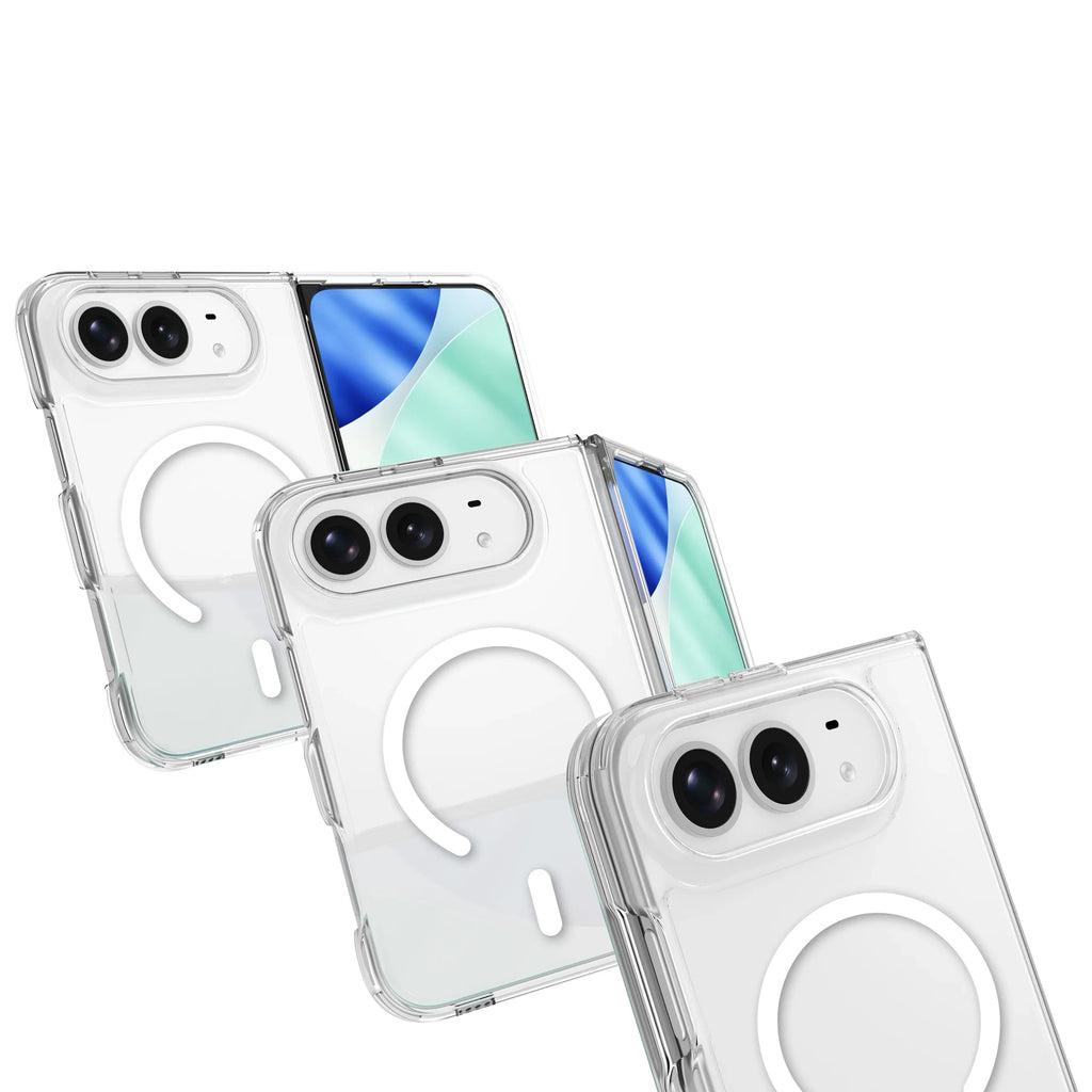 Cell Phone Accessories Anti-yellow Shockproof Clear Magnetic Case for