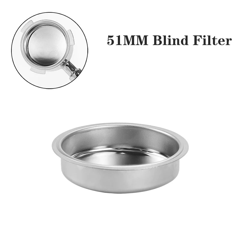 51MM Coffee Filter Basket Replacement Stainless Steel For Delonghi Bottomless Portafilter Espresso Good Accessories Barista Tool