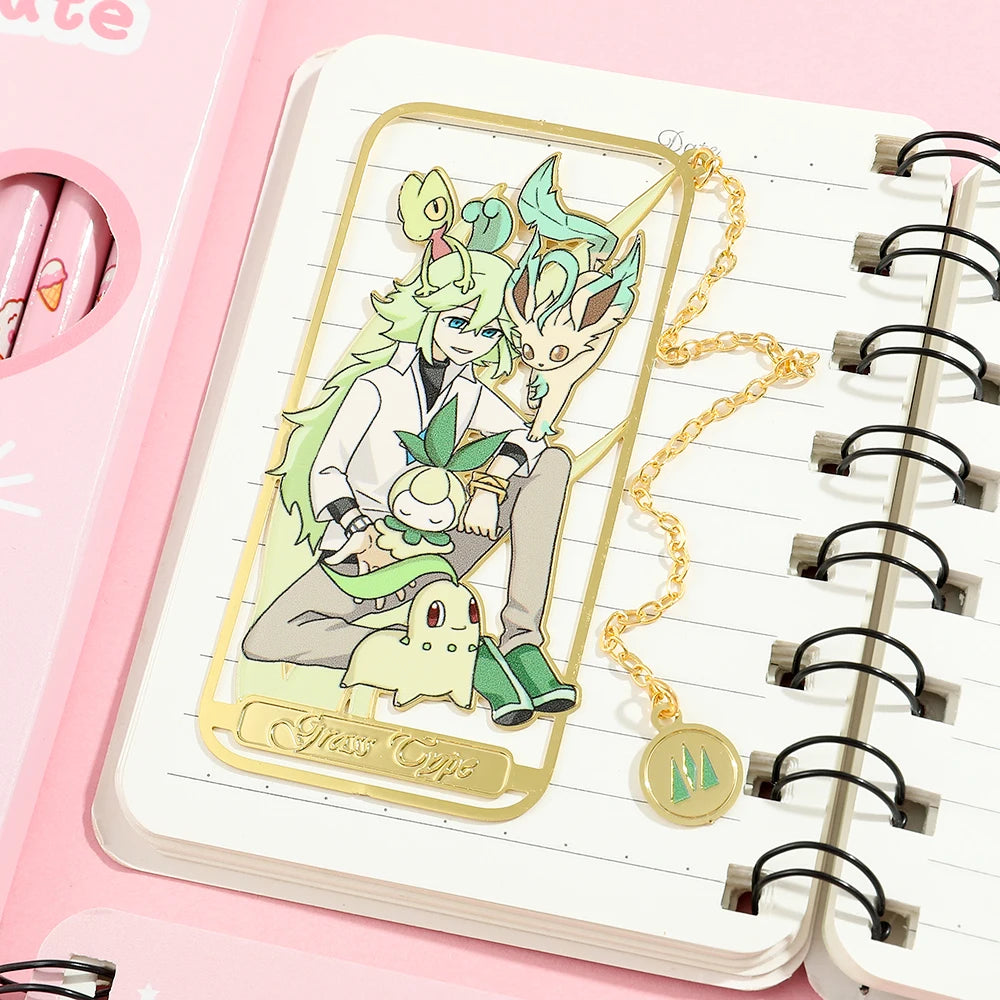 Cute Anime Pet Genie Book Mark Girl Fan Collection Metal Bookmarks Gift for Book Lover, Girl Book Accessories Reading Marker