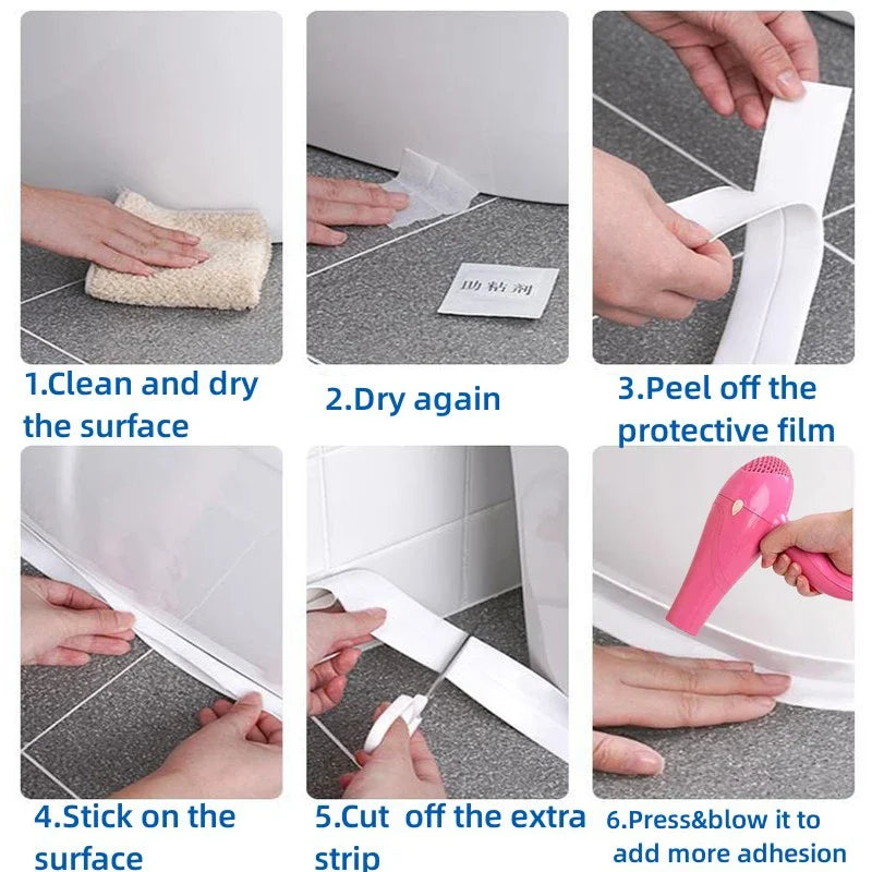 Waterproof Kitchen Sink Edge Sealing Tape