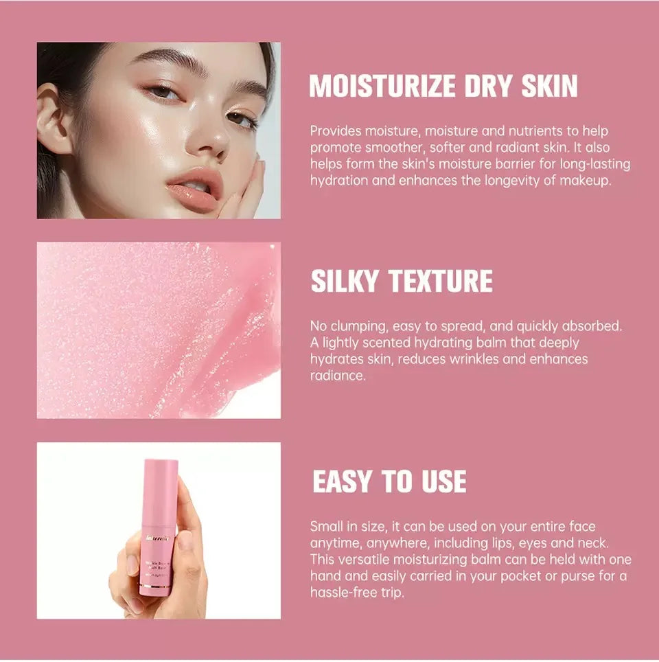 Korean Bounce Multi Balm Collagen Pink Stick Wrinkle Bounce Balm Multi Cream Dull Cosmetics Skin Care