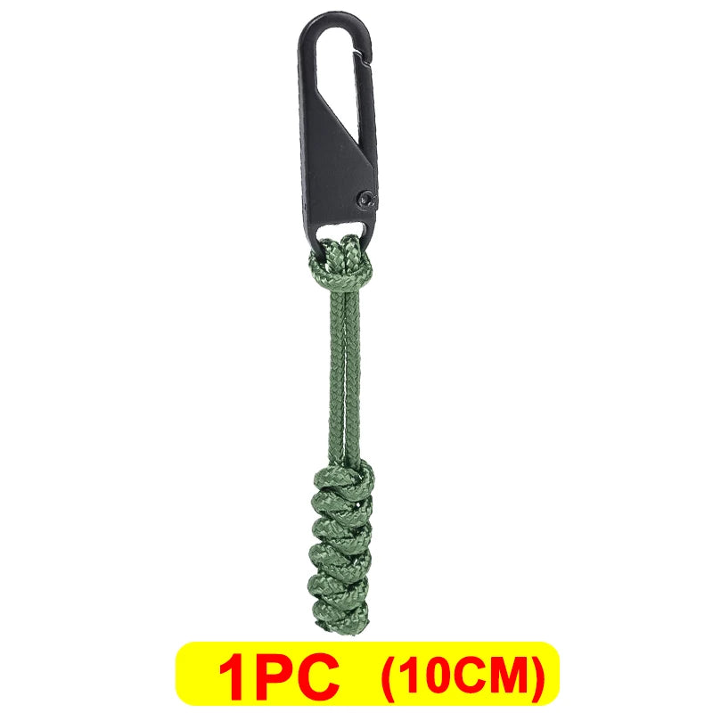 Universal Metal Zipper Pull Outdoor Bag Zipper Pull Head Umbrella Rope Woven Zipper Replaceable DIY Craft Sewing Tool Repair Kit