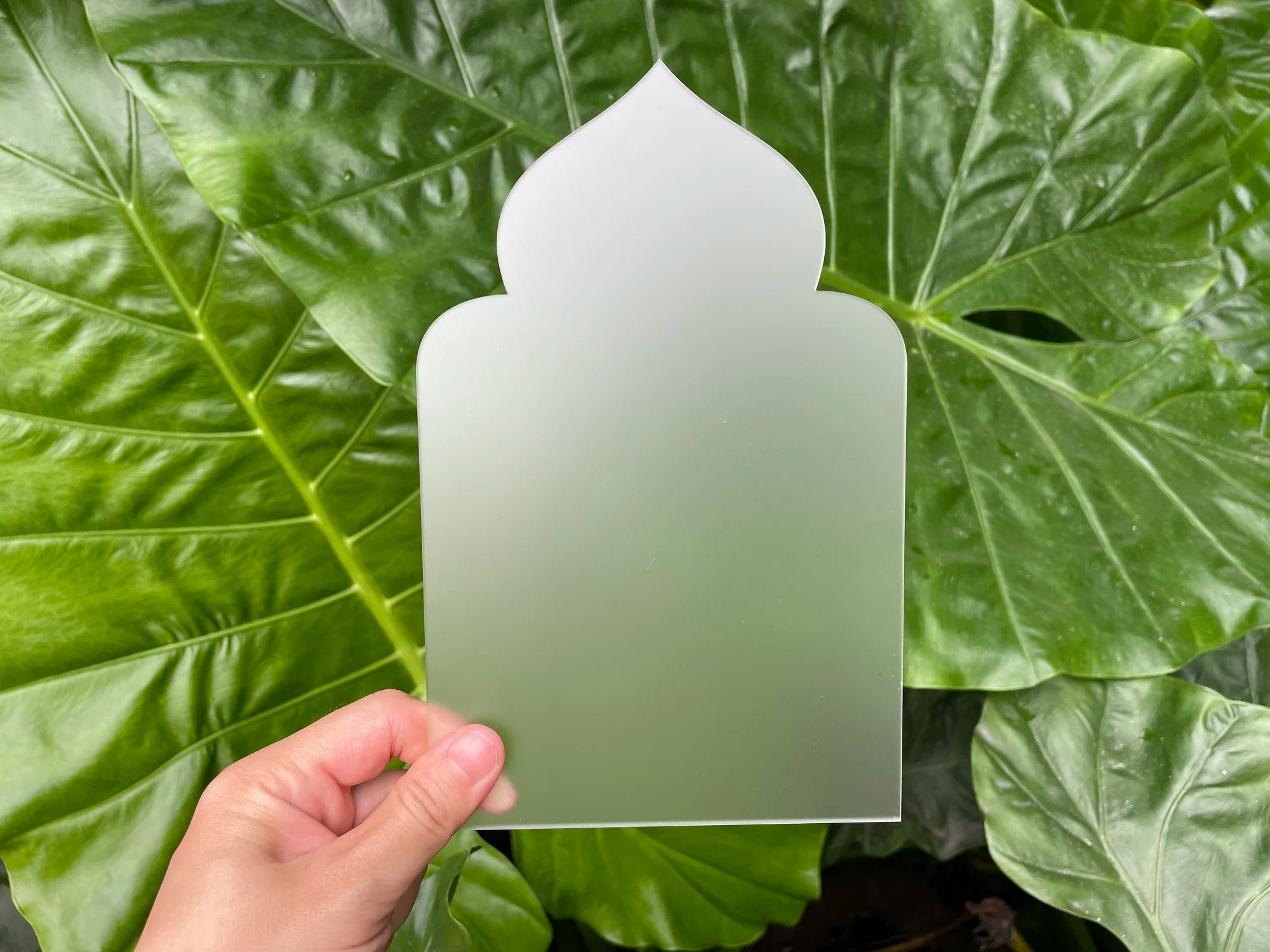 Matte Castle Shape Frosted Translucent Acrylic Sign For DIY Muslim Eid Table Board Wedding Birthday Bridal Desk Shower Party