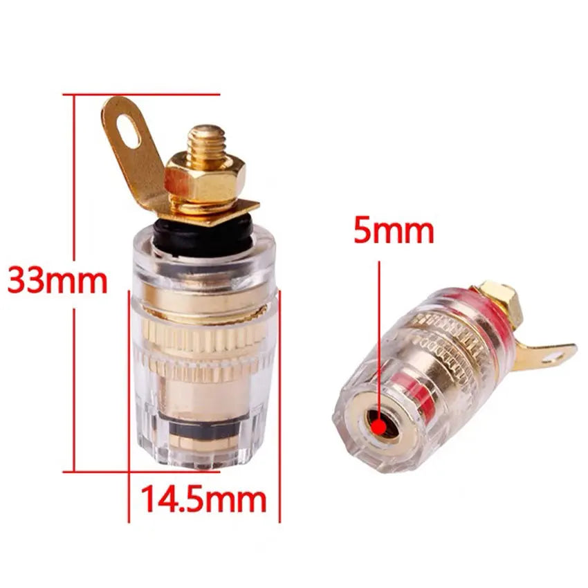 Binding Post Banana Plug Connector Audio Jack Socket For