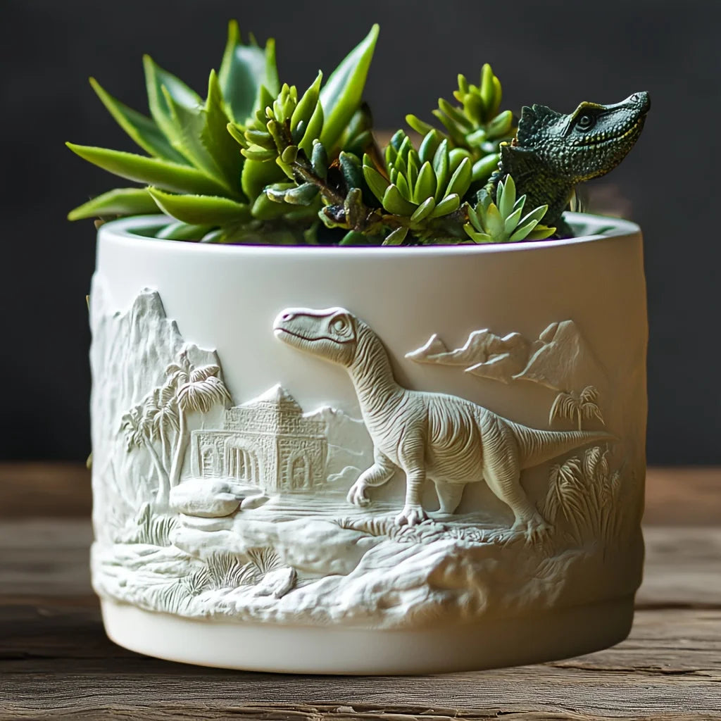 Sea Bay Canyon Relief Succulent Plant Flower Pot Resin Silicone Mold Mountain Range Sea Sunrise Relief Storage Box Gypsum Molds