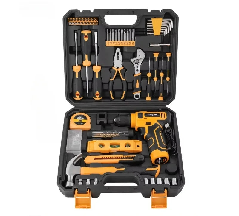 Hi-Spec 133PC Power Tool Sets with 8V Lithium Drill