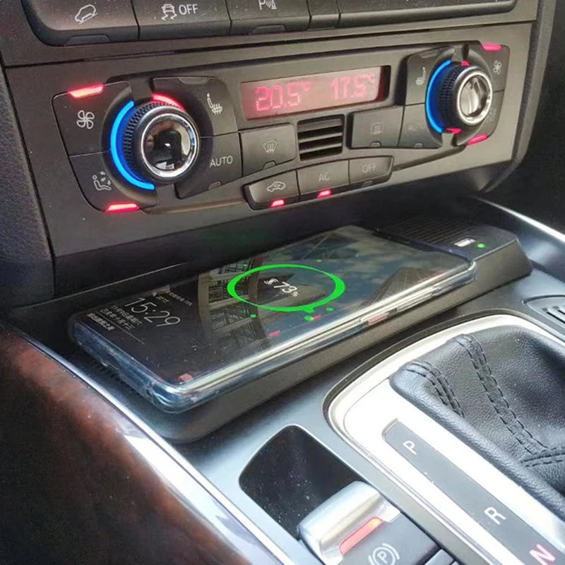 15W Car wireless charger mobile phone charger  charger charging holder for Audi A4 B8 B9 A4 Allroad Q5 SQ5 A5 S5 RS5