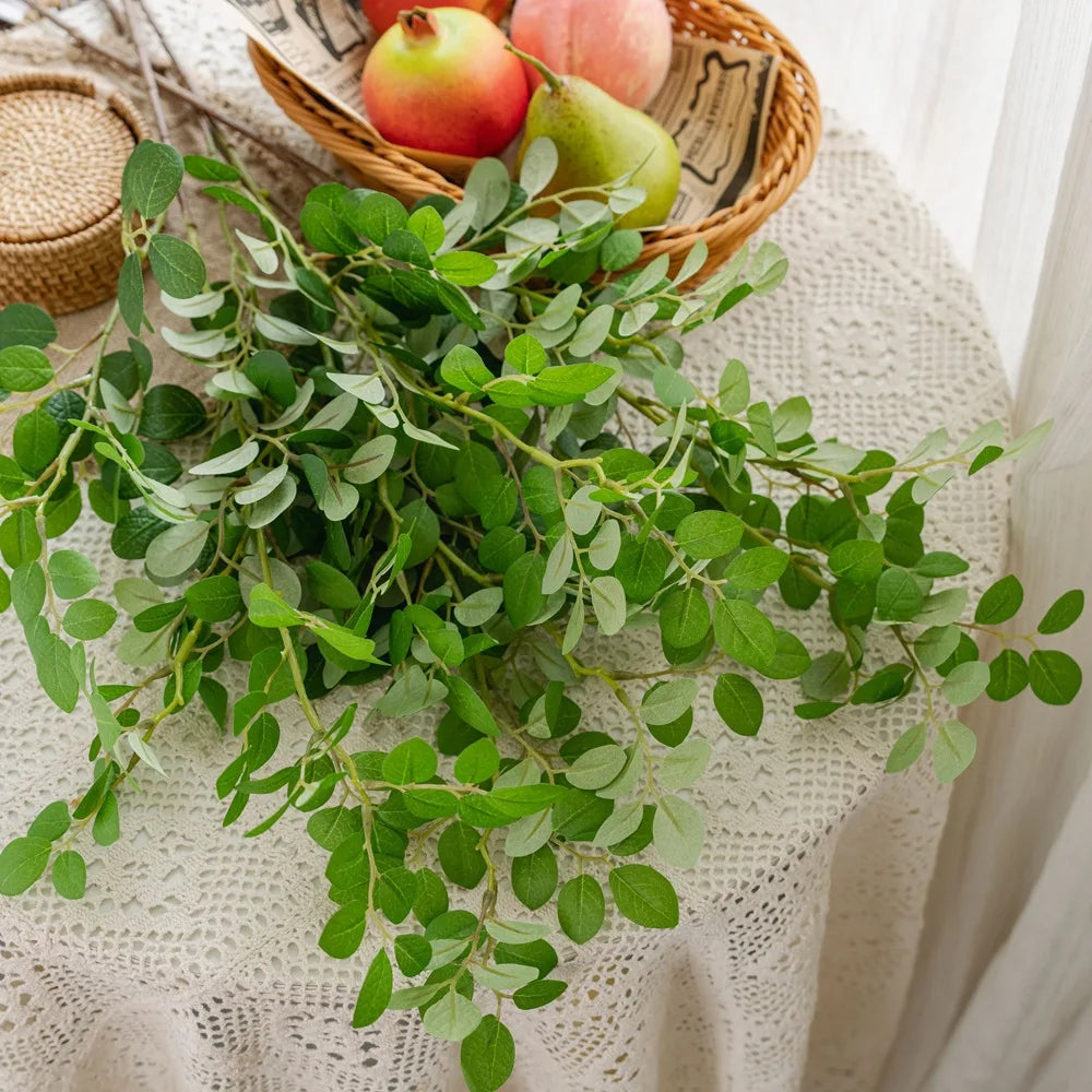 27IN Artificial Red Loropetalum Leaves Faux Flowers Home Decor Wedding Decoration Shop Window Display