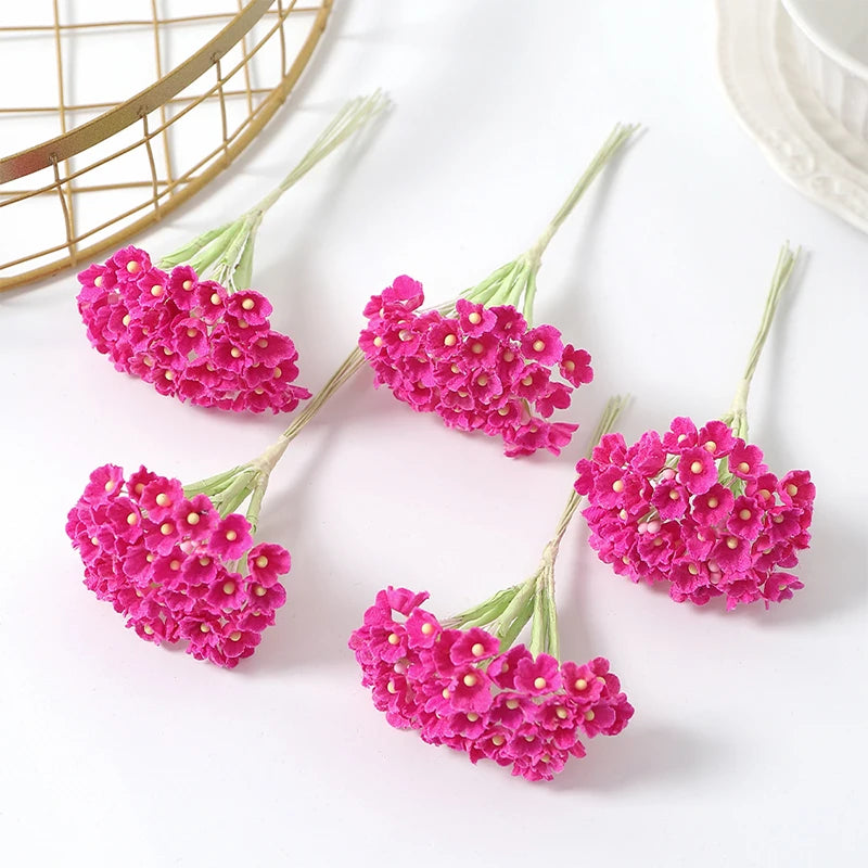 1/3/5Pcs Artificial Flower Bouquet Silk 11cm Fake Flowers for  Home Decor Garden Wedding Decoration DIY Craft Gifts Accessories