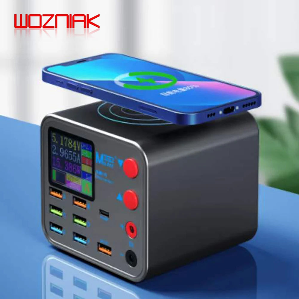 MAANT 8port USB PD Fast Charging Wireless Charger With Anti Short Circuit Repair Function Mobile Phone Power Cord Extension Port