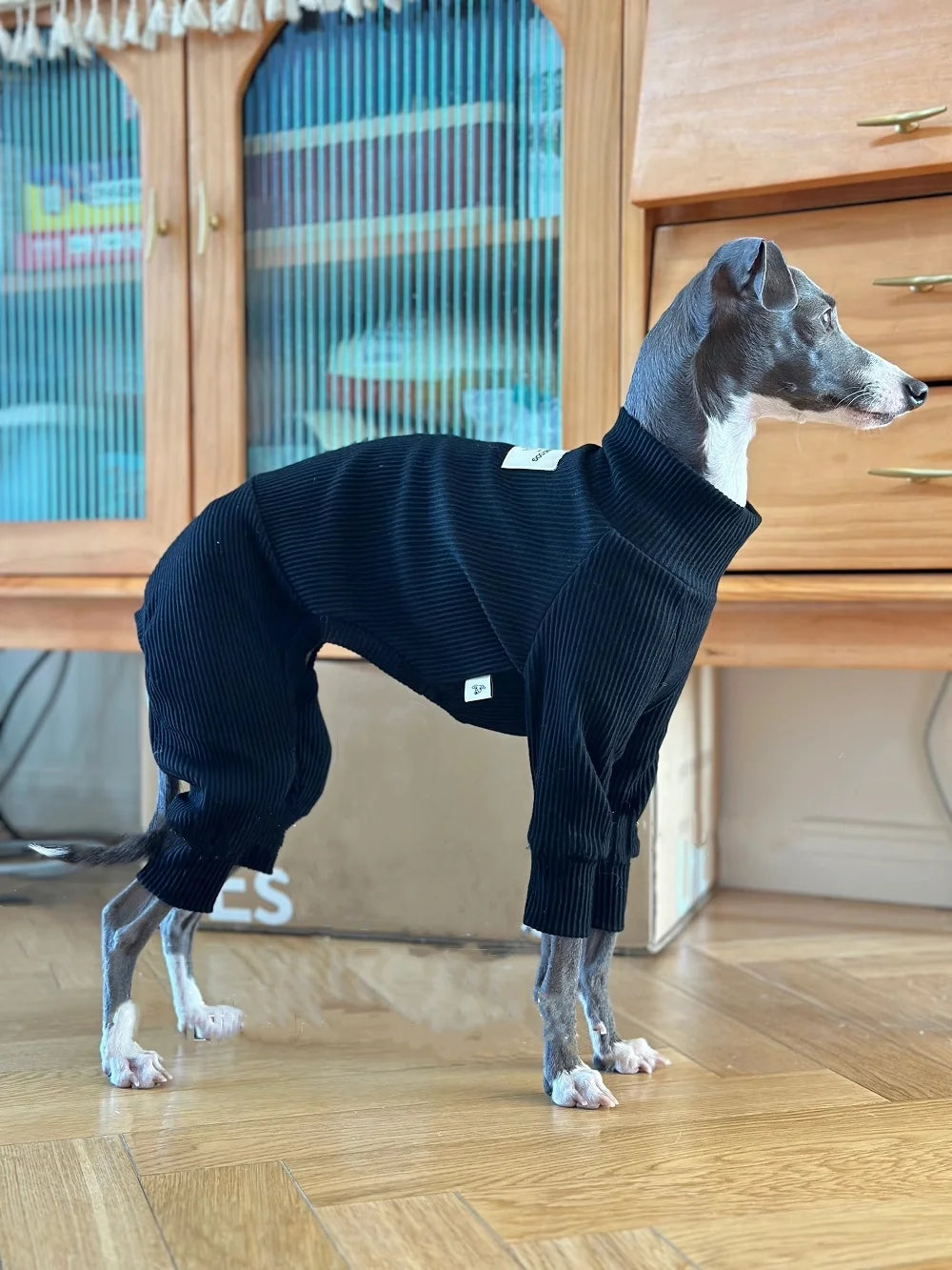 Clothing for Dogs Cute Winter Puppy Clothes Autumn Warm 4-legged Cotton Coffee Coat for Italian Greyhound Whippet Dog Sweatshirt