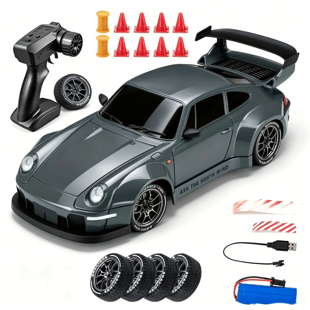 1:24 Scale RC Drift Car With Colorful LED Lights