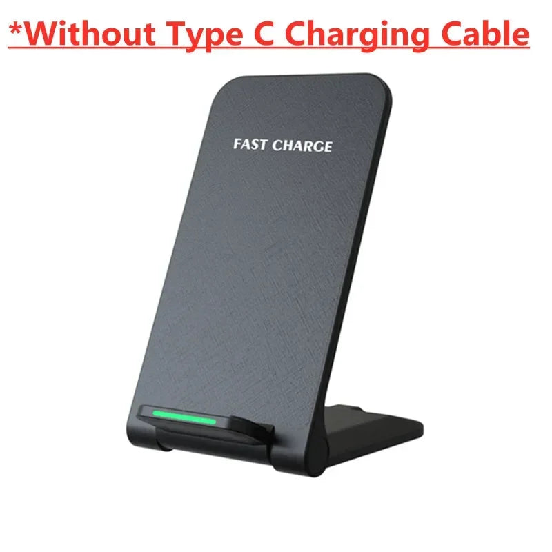 30W Foldable Wireless Charger Stand Pad For iPhone 14 13 12 11 Pro Max X Samsung S21 S20 Fast Charging Dock Station Phone Holder