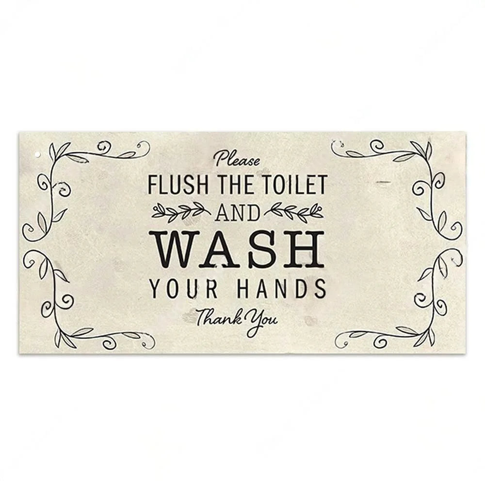 Home decor Toilet Signs Wooden Hanging Plaque Decorative Plaque for Toilet Door Hanging Sign Wood In Bar Pub Beach decor