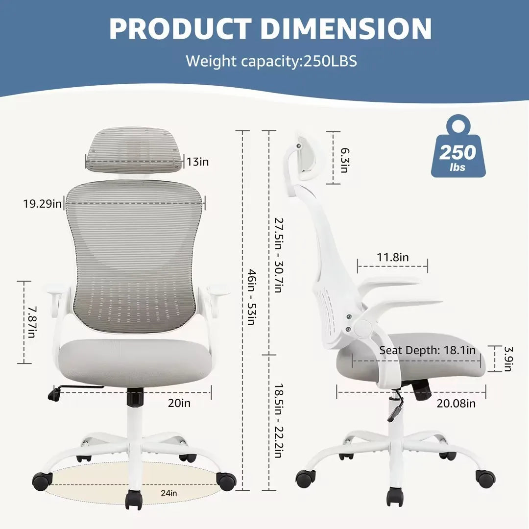 Mesh Ergonomic Office Chair With Lumbar Support