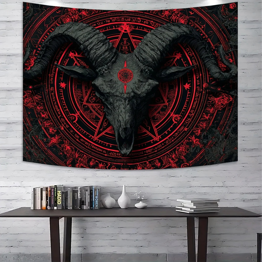 VIKAMA Halloween Tapestry Gothic Dark-Themed Party Backdrop Decor Tapestry Home Decor Wall Decor Wall Hanging
