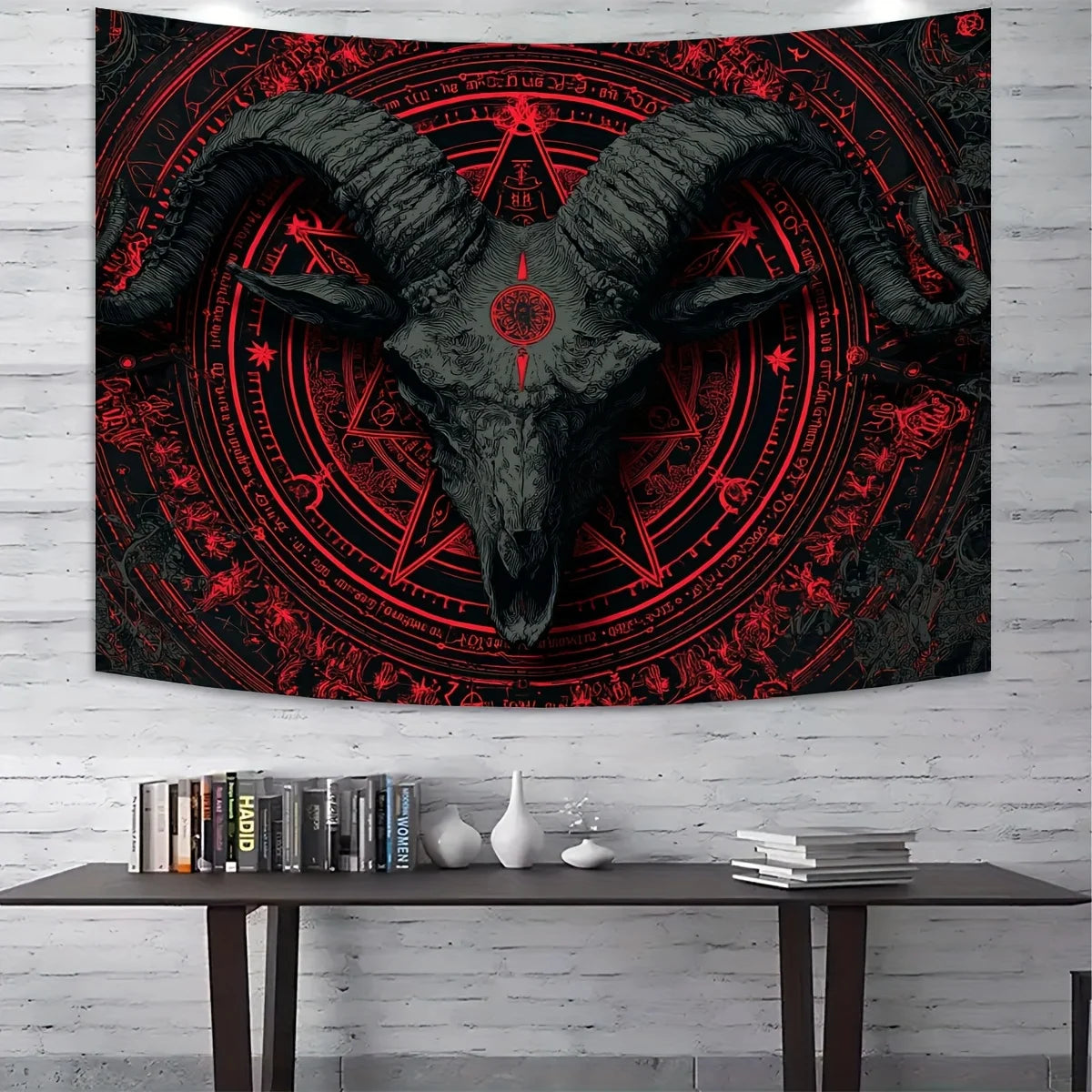 VIKAMA Halloween Tapestry Gothic Dark-Themed Party Backdrop Decor Tapestry Home Decor Wall Decor Wall Hanging