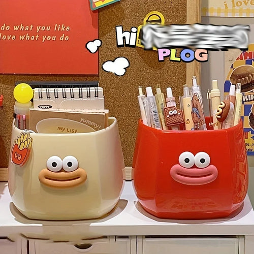 1PC Chic Desk Organizer -  Pen Holder & Stationery Storage Box for Office and Student Use Desk Accessories
