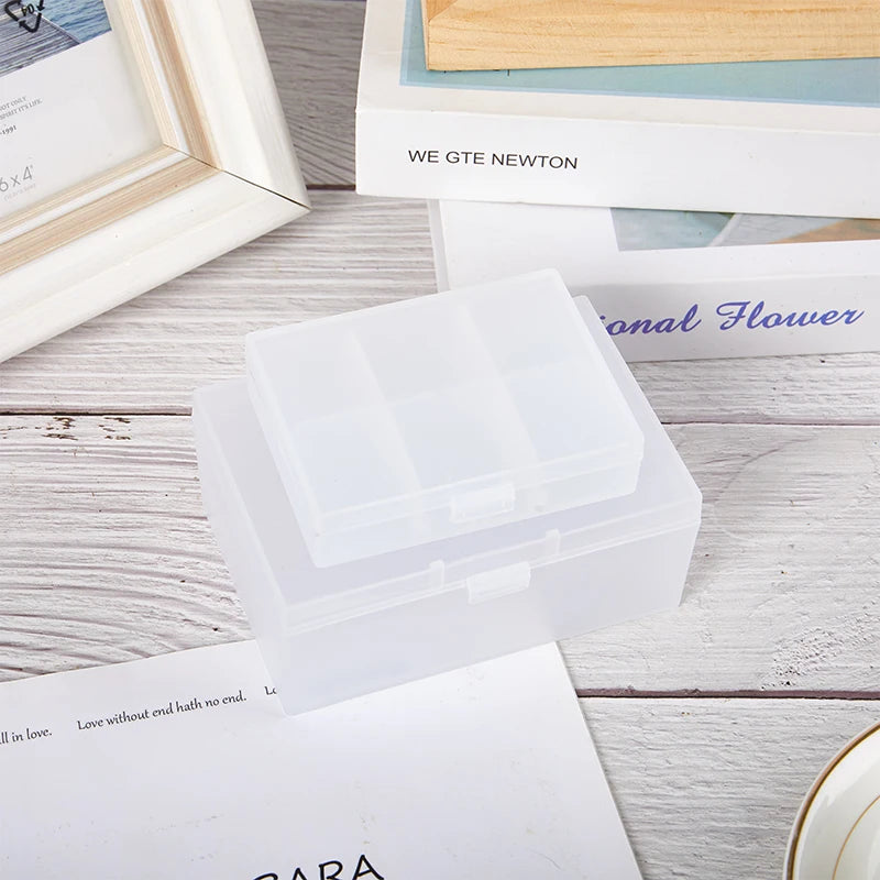 Frosted Flip Storage Box Photocards Small Card Storage Box Desk Organizer Box Classification Box Jewelry Storage Case Container