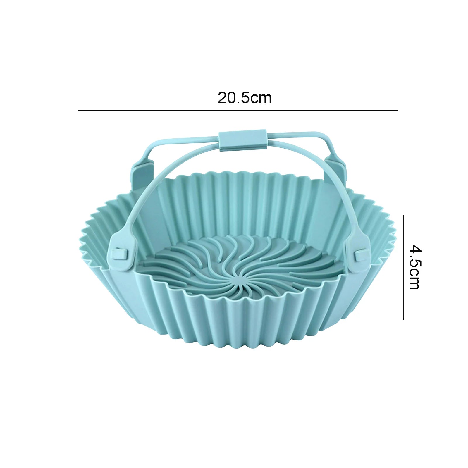 Reusable Air Fryer Baking Tray Silicone Airfryer Liner Oven Mat with Handle Basket Pizza Fried Chicken Grill Pan Mat For Kitchen