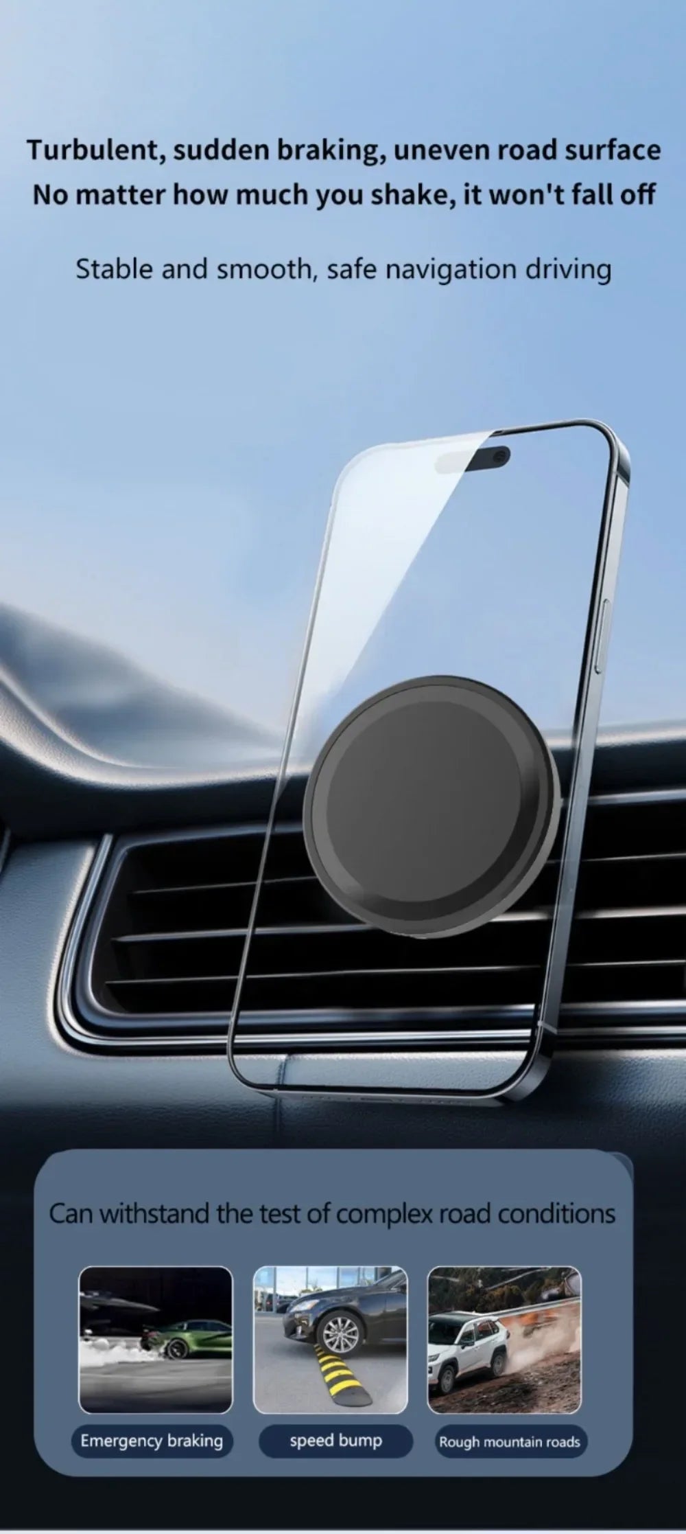 For MagSafe Car Wireless Charger 30W - Air Vent Clip Phone Holder - Stable Grip For iPhone 13-17 Pro Max & Fast Charging Stand