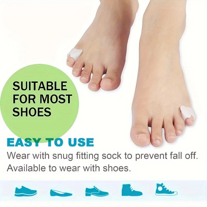 Toe Separators for Daily Use, Little Toe Cushion, Gel Soft Toe Spacer Pads for Women & Men