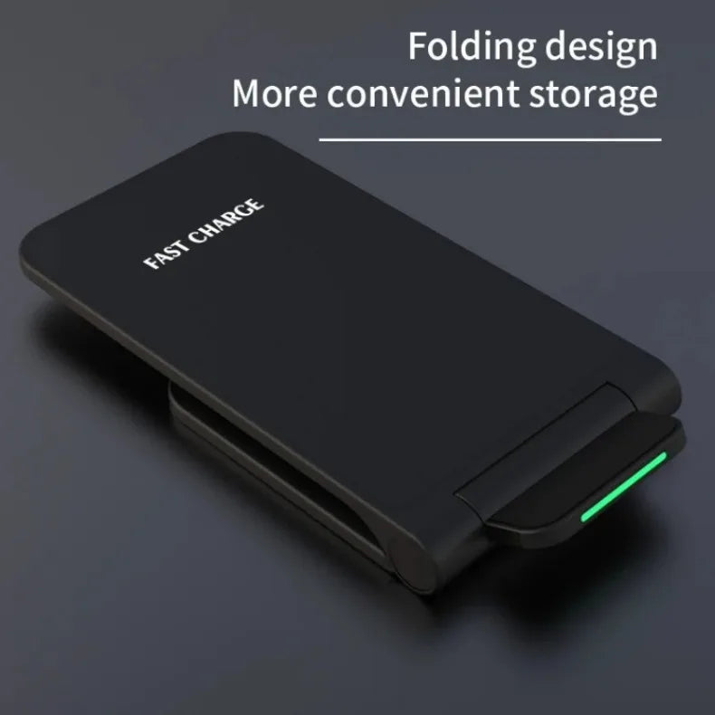 30W Foldable Wireless Charger Stand Pad For iPhone 14 13 12 11 Pro Max X Samsung S21 S20 Fast Charging Dock Station Phone Holder