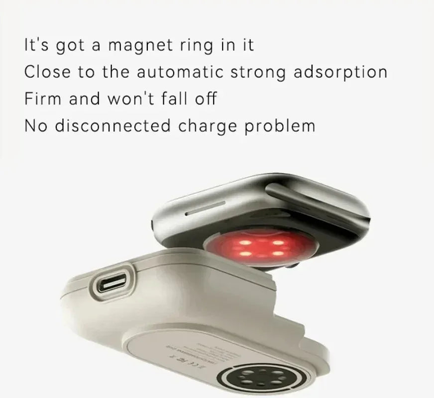 For Apple Watch Wireless Charger Apple Watch S9 44mm 45mm 49mm Smart Outdoor Sports Portable Wearable Wireless Charging Bank