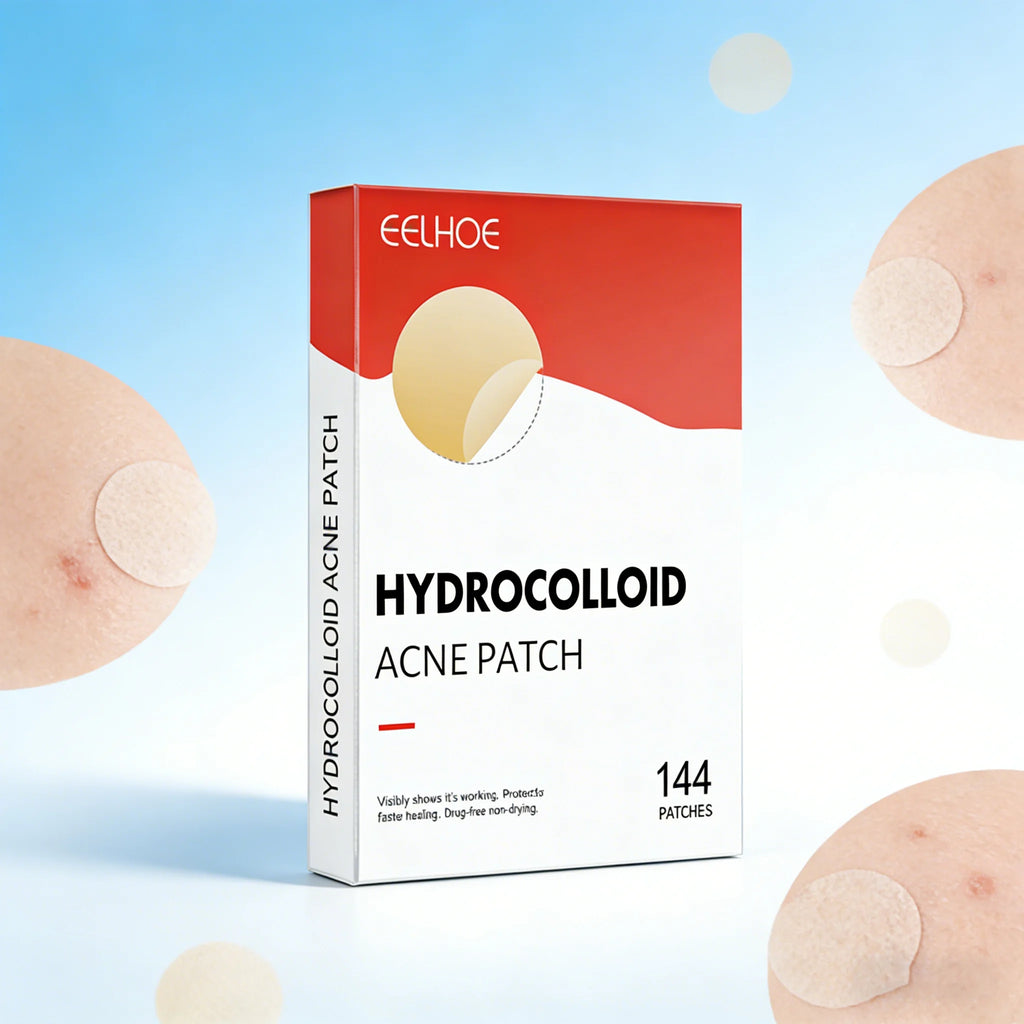 Hydrocolloid Acne Patches - 144 Count Invisible Blemish Patch, Ultra-Thin Skin Care Stickers for Gentle Blemish Care