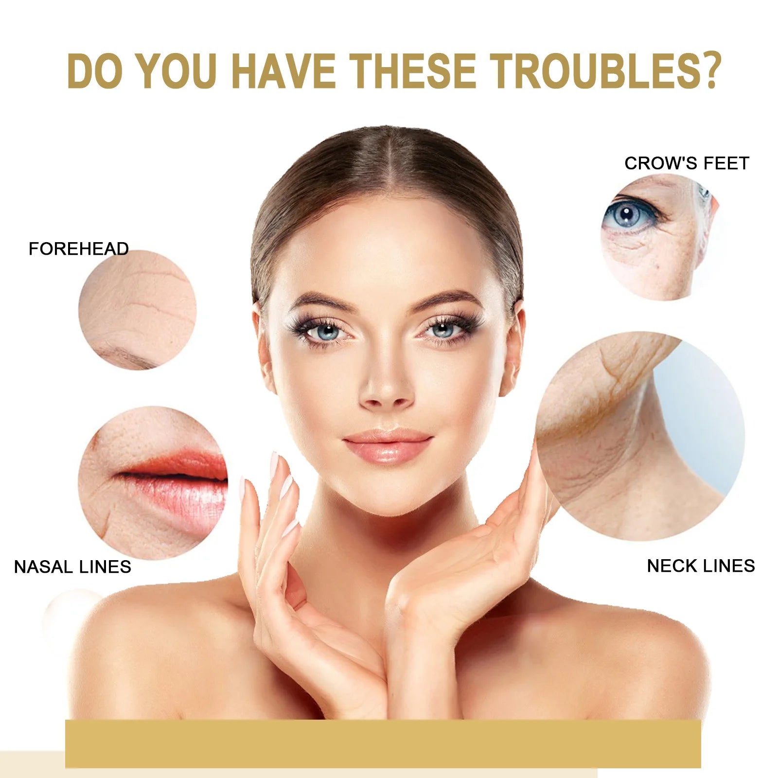 Instant Remove Wrinkle Serum Firming Lifting Anti-Aging Fade Fine Lines Improve Puffiness Moisturizing Brighten Face Skin Care