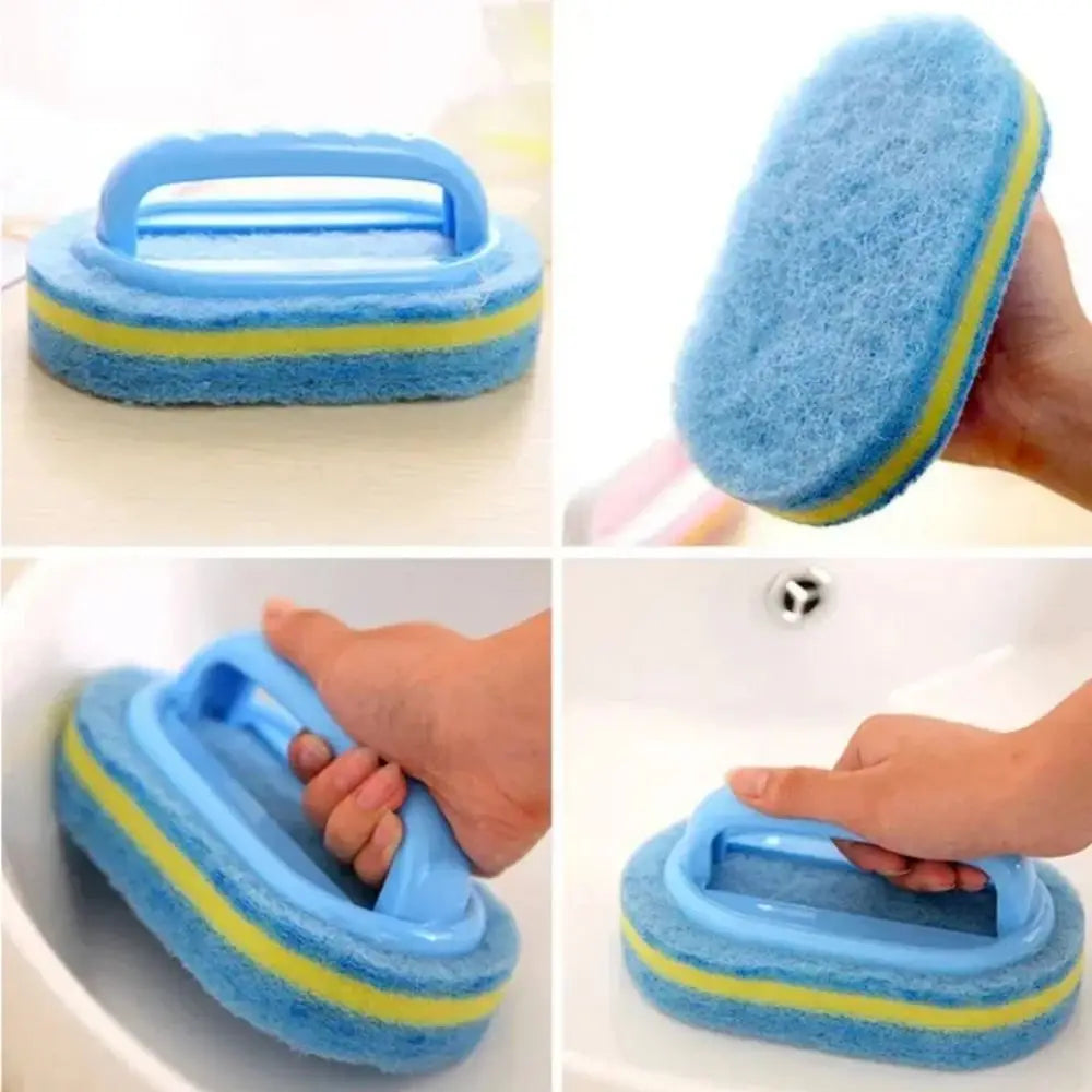 Cleaning Sponge with Handle & Easy Grip