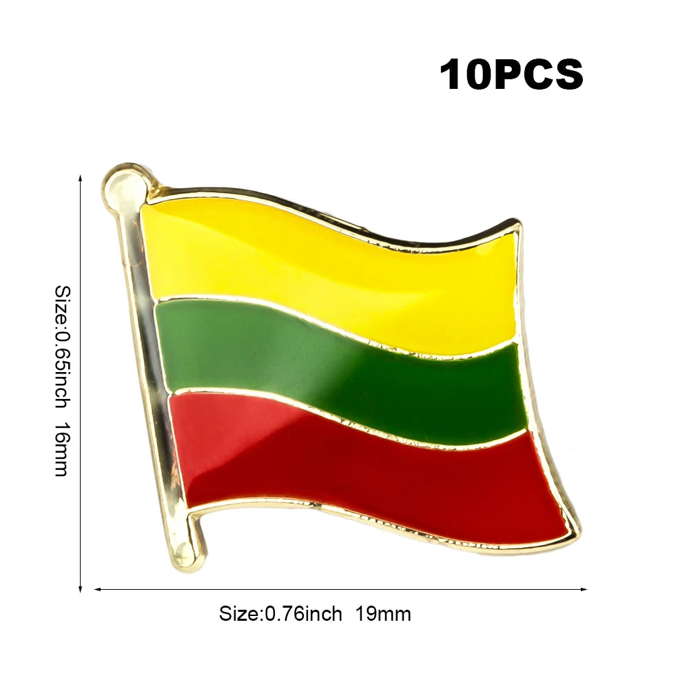 10pcs a lot   Flag Laple Pin Badge Brooch Cambodia Canada Czech Rep. Zimbabwe Kuwait Croatia Kenya Kazakhstan Haiti