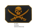 New Design Creative Pirate Captain Jack Soft PVC Armband Glow-in-the Dark Skull Tactical Morale Backpack Patches for Clothing