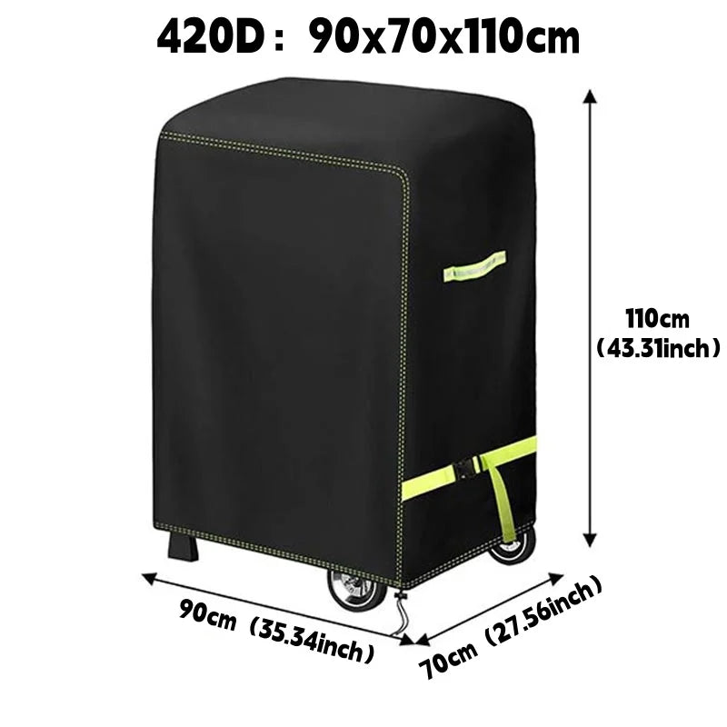 420D  Outdoor BBQ Cover,Marine Barbecue Stove Protective Hood,Lightweight And Portable,Dust BBQcover,Waterproof Barbecue Hood