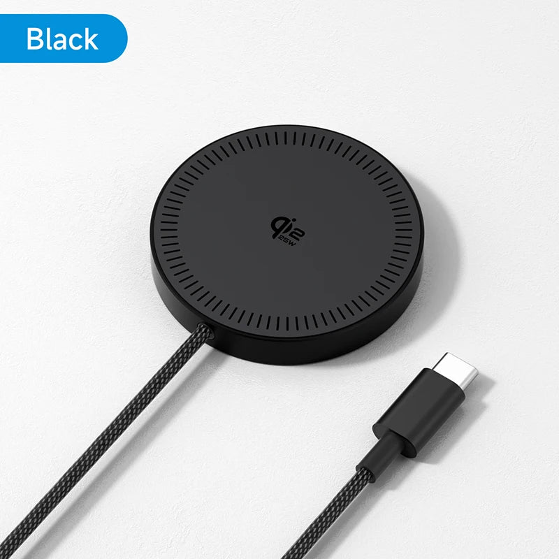 Hagibis Qi2.2 Magnetic Wireless Charger Dual-sided Magnetic 25W Fast Charging Pad for MagSafe iPhone 17/16/15/14 Pro Airpods Car