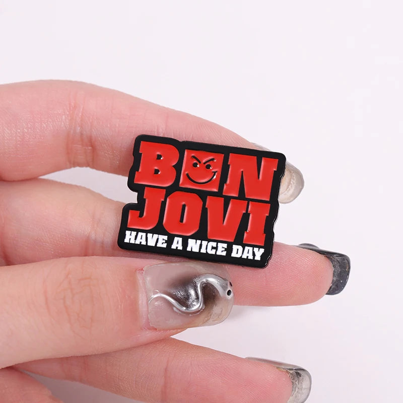 Famous Rock Music Badge Enamel Pins Custom Pop Music Brooch Decorative Backpack Lapel Hat Badge Funny Jewelry Gift Music Lover