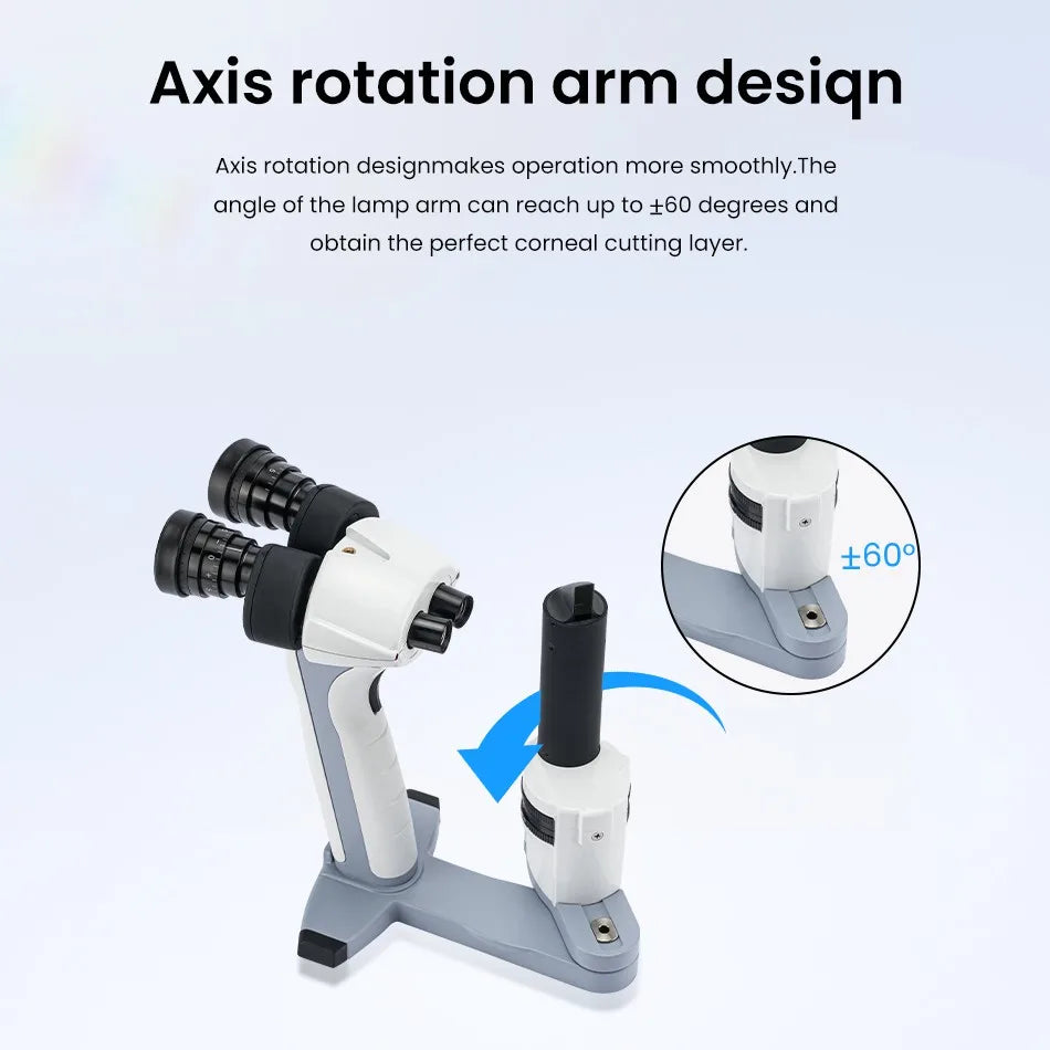 China Most Advanced Ophthalmic Portable Slit Lamp With Low