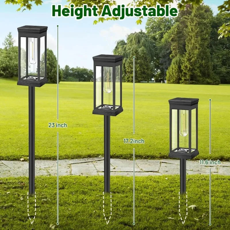 Waterproof Bright Solar Pathway Lights Energy Efficient LED Landscape