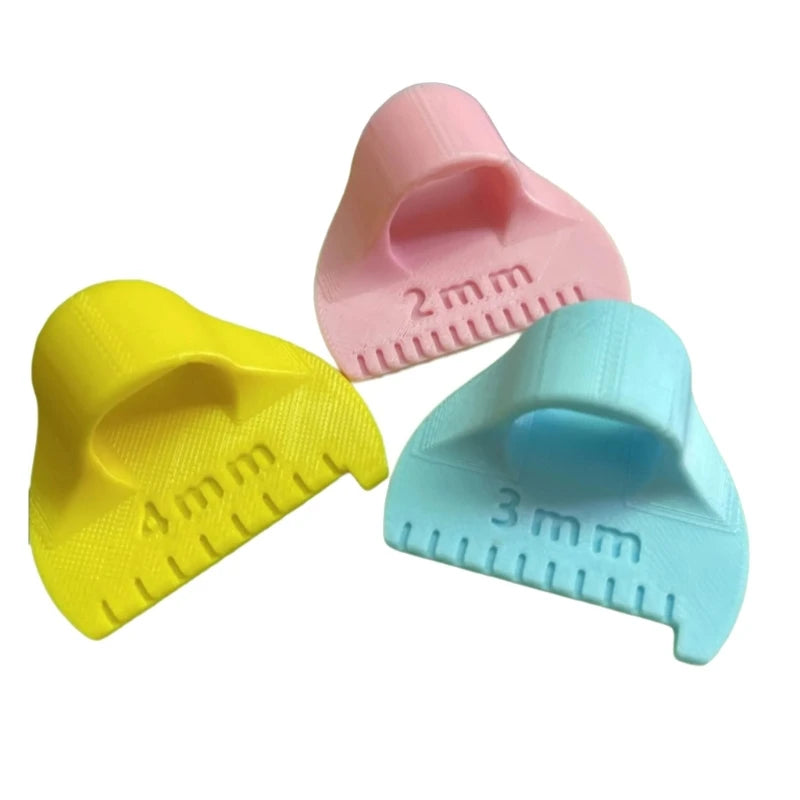 3Pcs Professional Quilting Ruler Set Sewing Templates Finger Patchwork Stitching Aid For Fabric Measurement Stitching