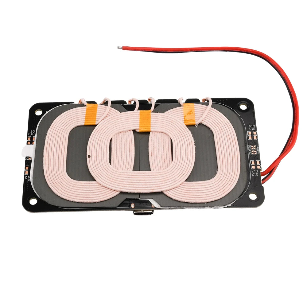 9-32V 20W Wireless Charger Module Type-C For QI 3-coil High Power Fast Charging Module For Car